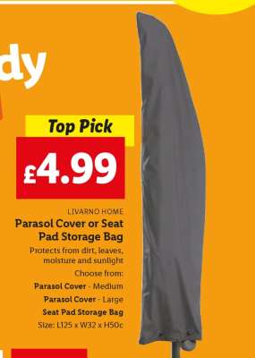 Parasol Cover or Seat Pad Storage Bag
