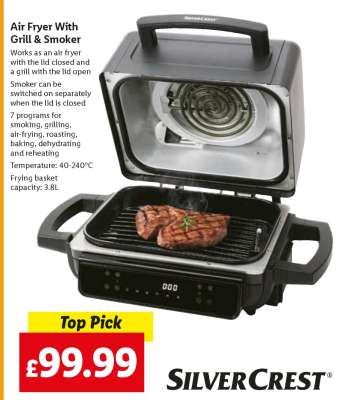 Air Fryer With Grill & Smoker
