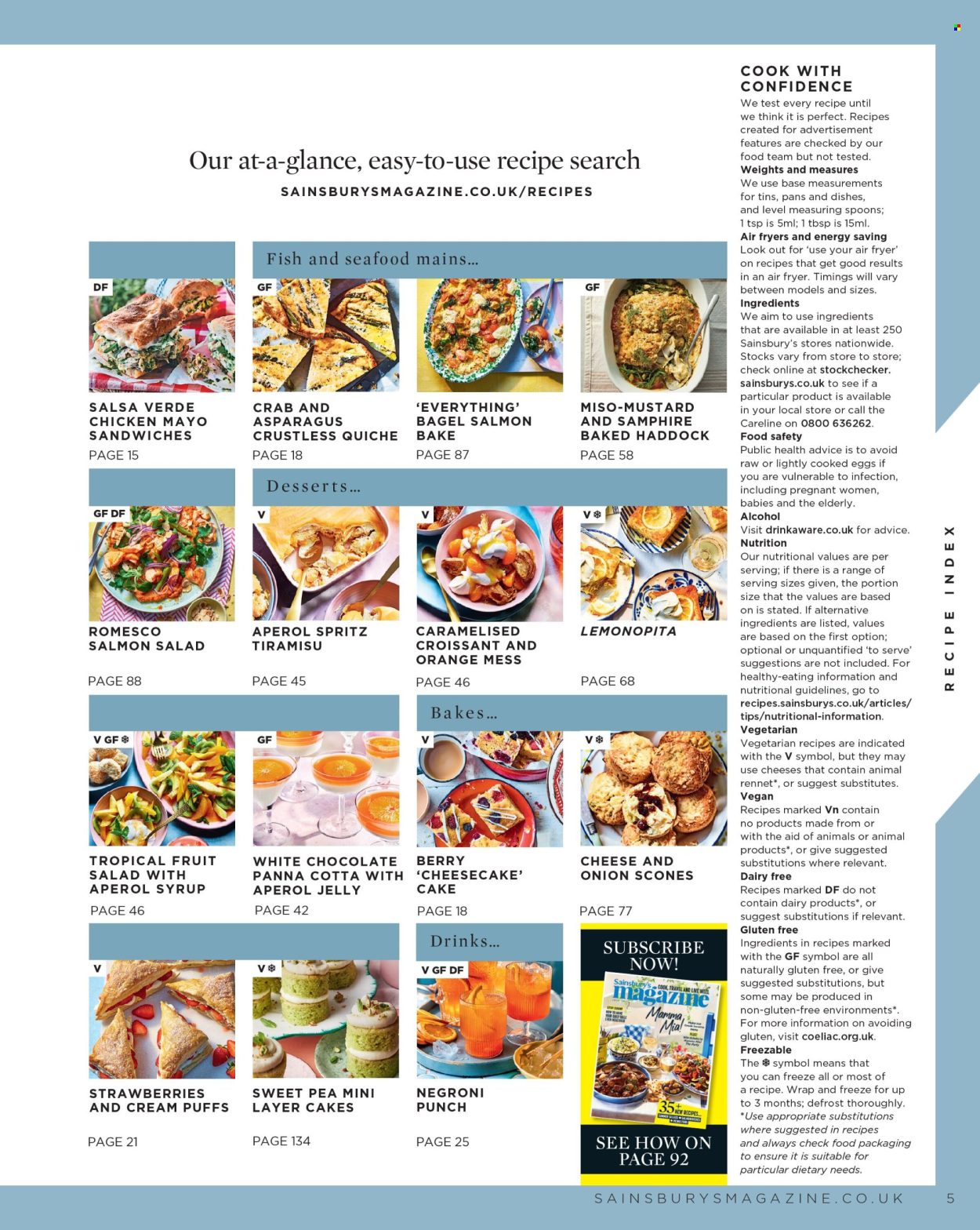 Sainsbury's offer. Page 5