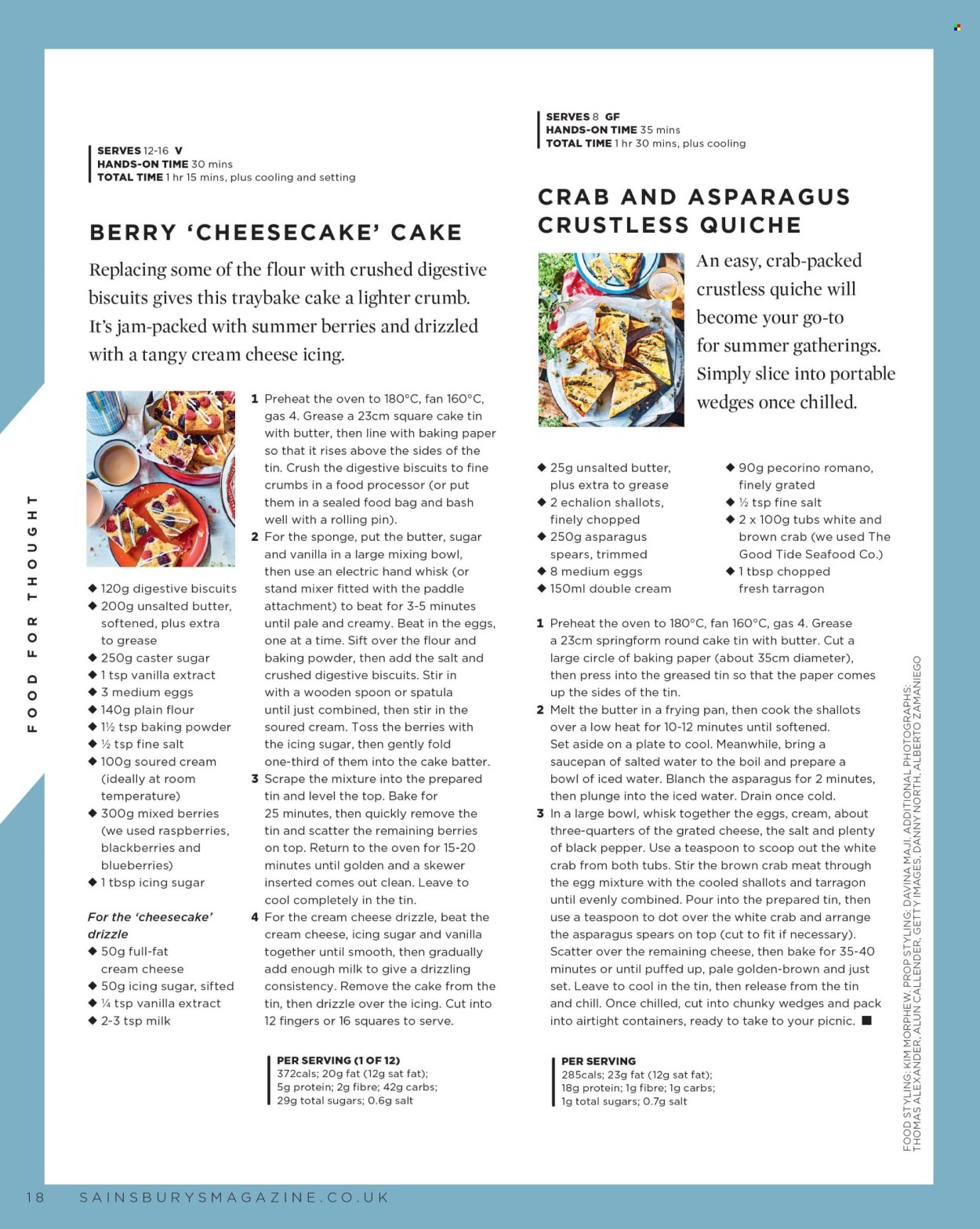 Sainsbury's offer. Page 18