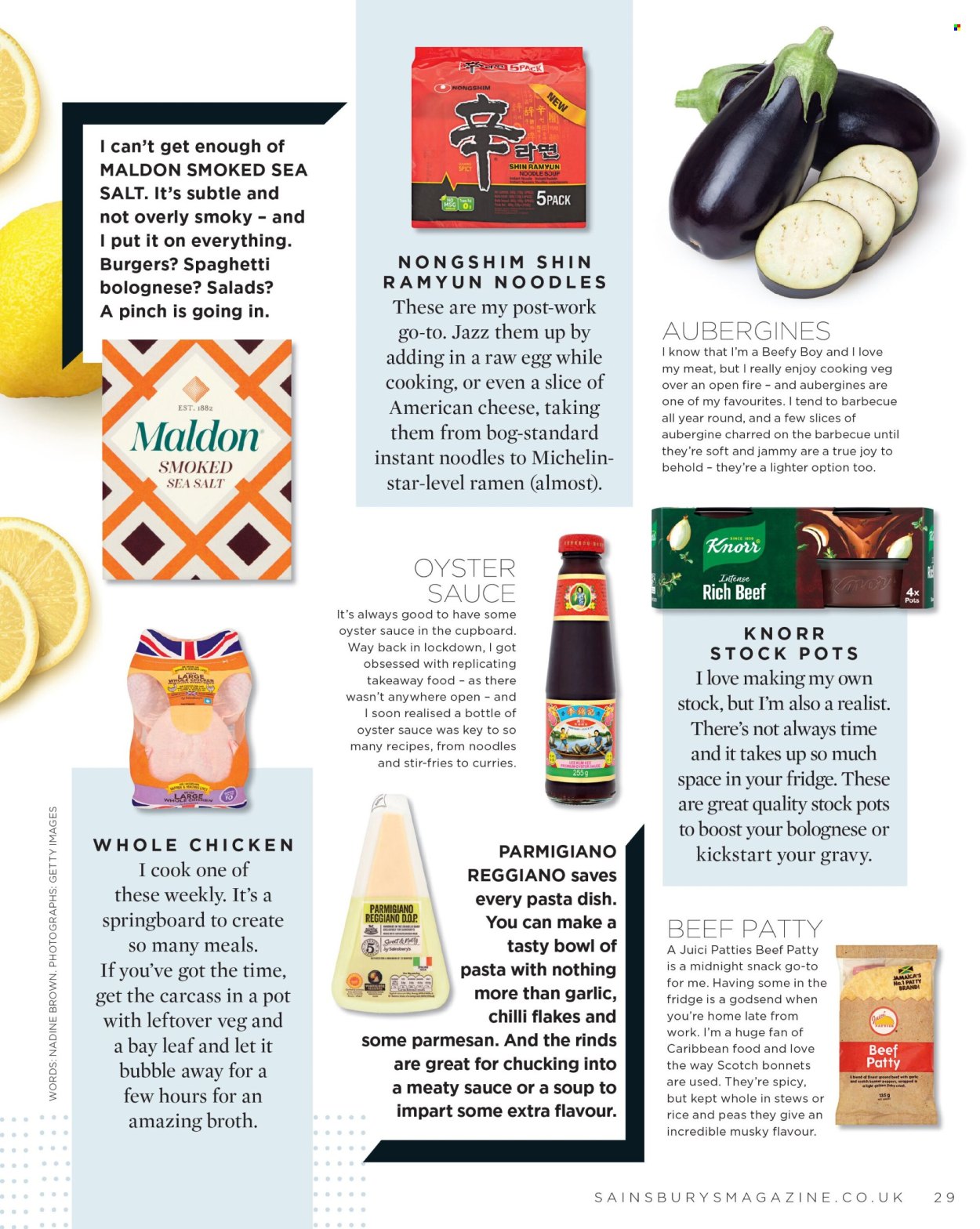 Sainsbury's offer. Page 29