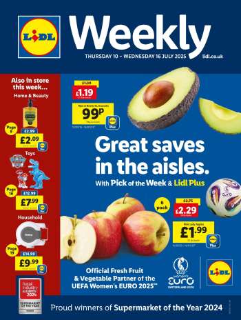 Lidl offer  - 10/07/2025 - 16/07/2025.