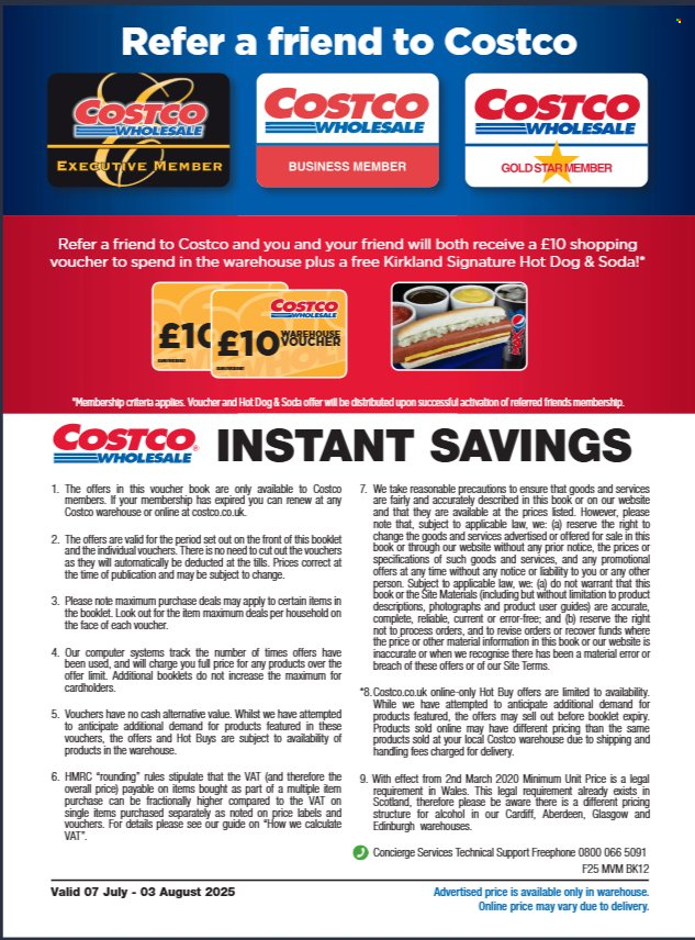 Costco offer - 07/07/2025 - 03/08/2025. Page 36