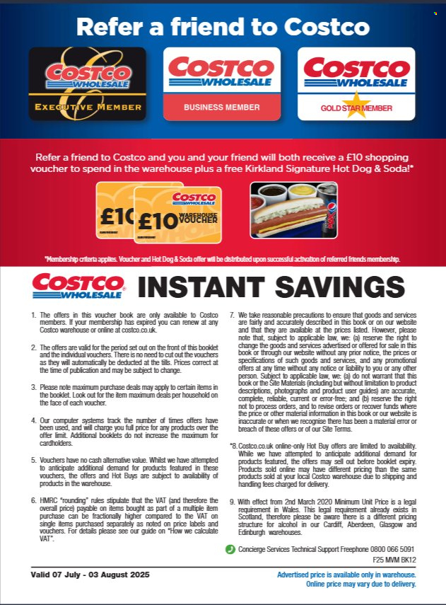 Costco offer - 07/07/2025 - 03/08/2025. Page 36