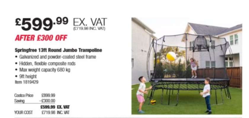 Springfree 13ft Round Jumbo Trampoline