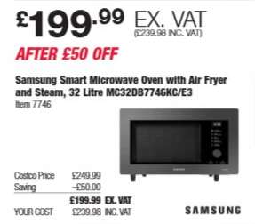 Samsung Smart Microwave Oven with Air Fryer and Steam, 32 Litre MC32DB7746KC/E3
