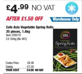 Cafe Asia Vegetable Spring Rolls