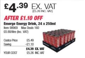 Emerge Energy Drink 24 x 250ml