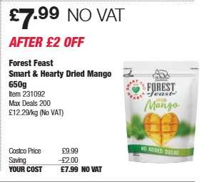 Forest Feast Smart & Hearty Dried Mango