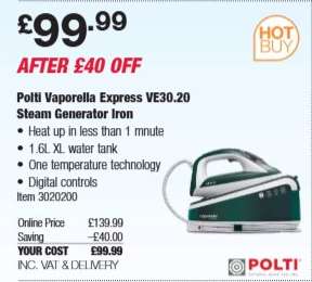 Polti Vaporella Express VE30.20 Steam Generator Iron