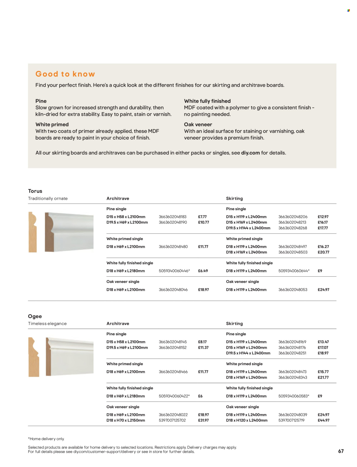B&Q offer. Page 67