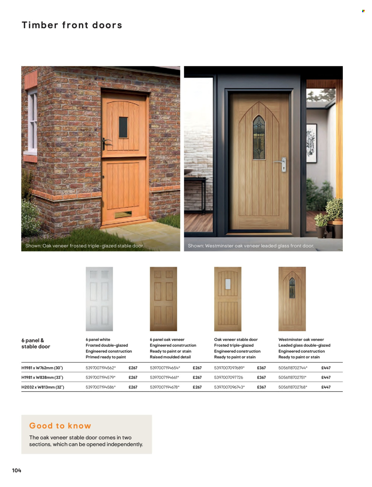 B&Q offer. Page 104