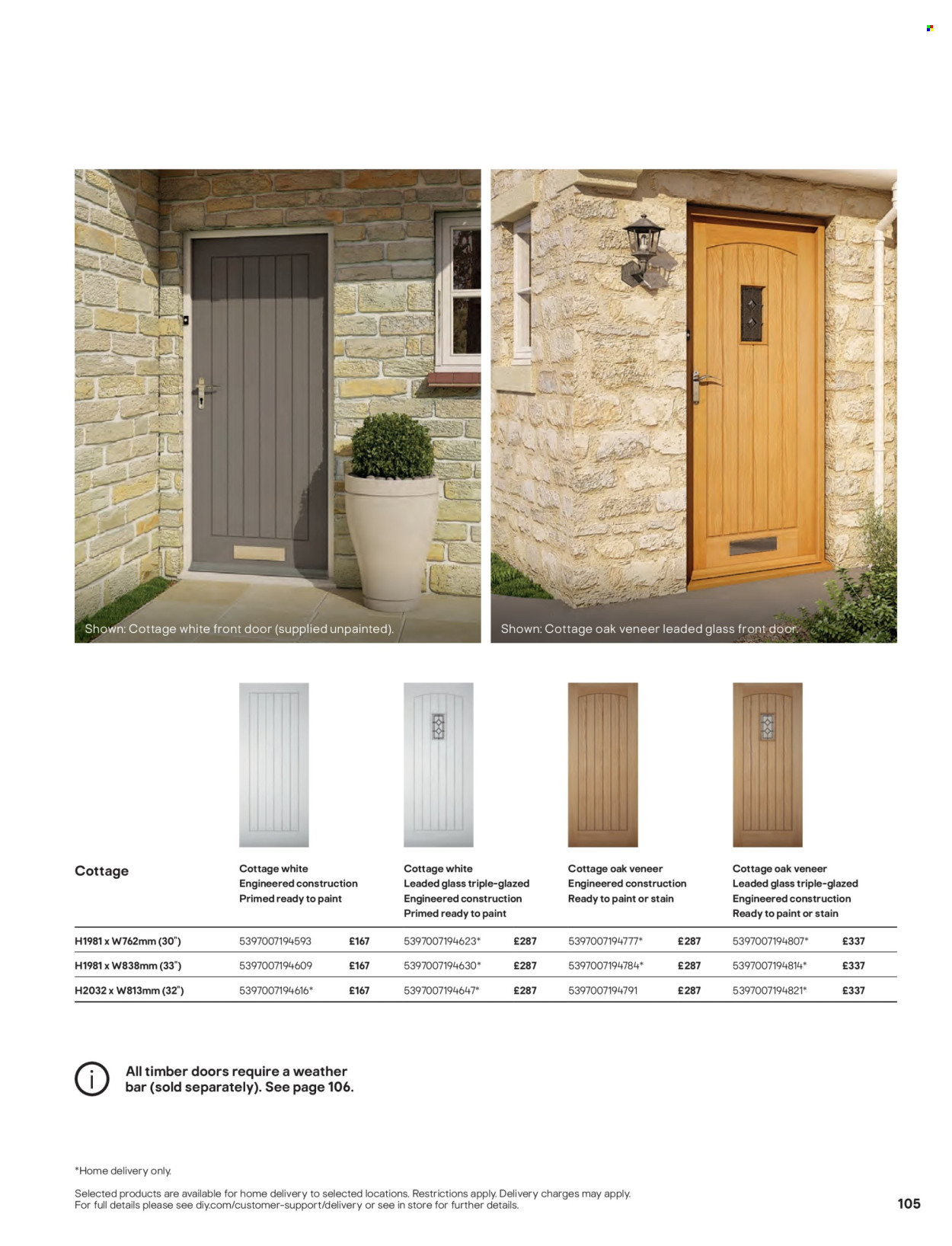 B&Q offer. Page 105