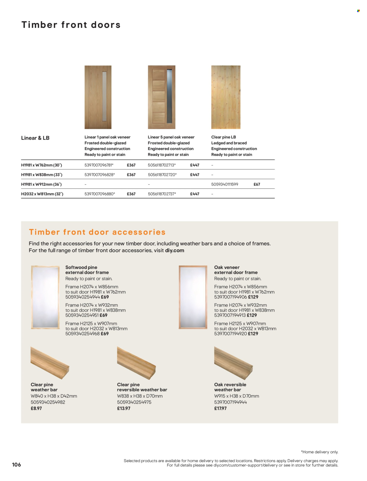 B&Q offer. Page 106