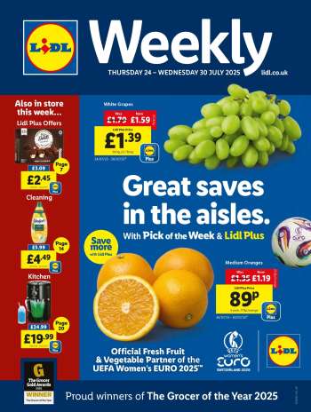 Lidl offer  - 24/07/2025 - 30/07/2025.