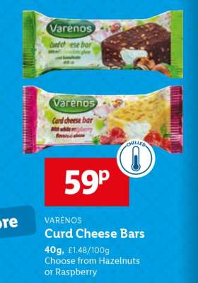 VARĖNOS Curd Cheese Bars