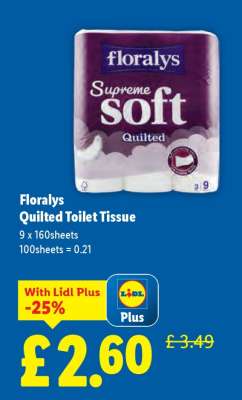 Florays Quilted Toilet Tissue