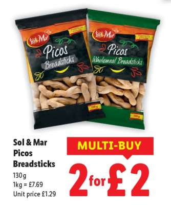 Sol & Mar Picos Breadsticks