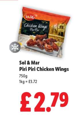 Sol & Mar Piri Piri Chicken Wings