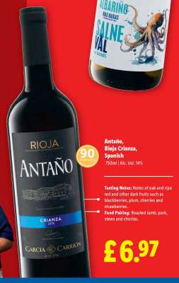 Antaño, Rioja Crianza, Spanish
