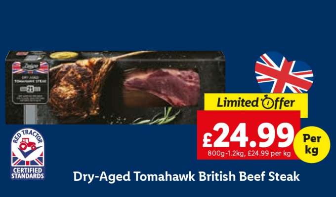 Dry Aged Tomahawk British Beef Steak