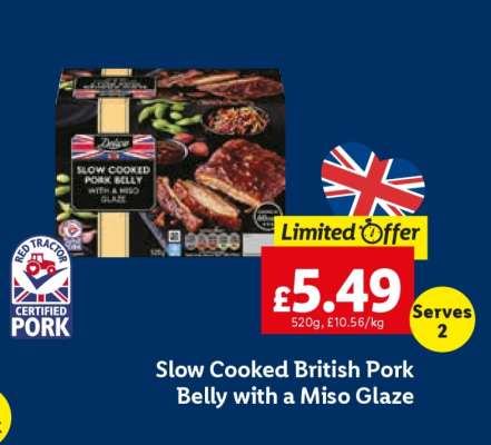 Slow Cooked British Pork Belly with a Miso Glaze