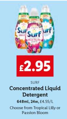 Surf Concentrated Liquid Detergent