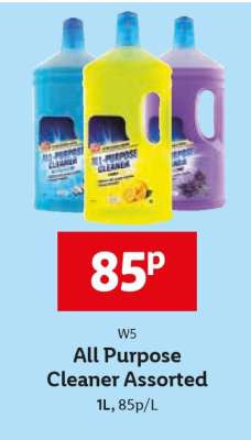 W5 All Purpose Cleaner Assorted