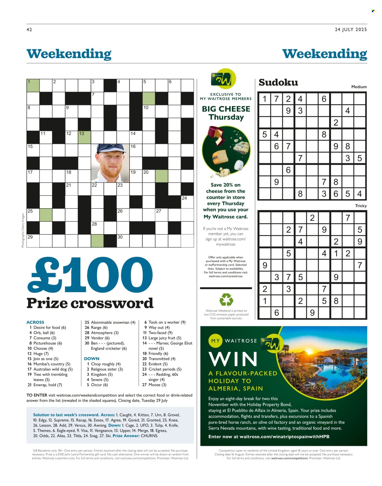 Waitrose offer - 24/07/2025 - 12/08/2025. Page 42