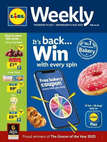 Lidl offer  - 31/07/2025 - 06/08/2025.