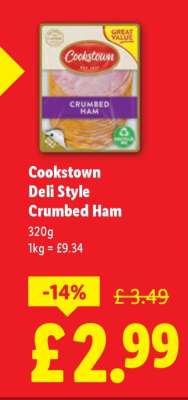 Cookstown Deli Style Crumbed Ham