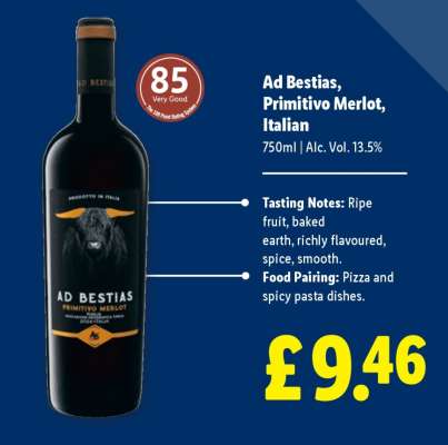 Ad Bestias, Primitivo Merlot, Italian