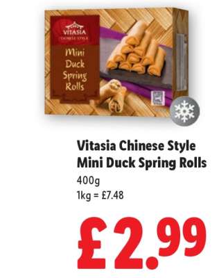 Vitasia Chinese Style Mini Duck Spring Rolls