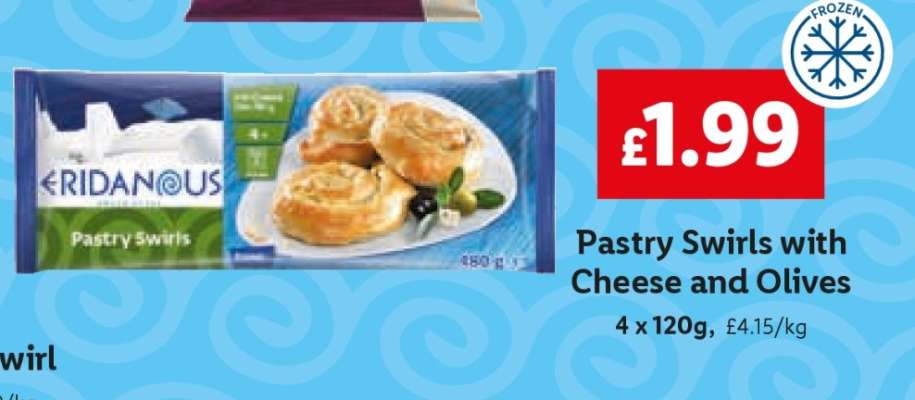 Pastry Swirls with Cheese and Olives