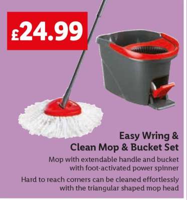 Easy Wring & Clean Mop & Bucket Set