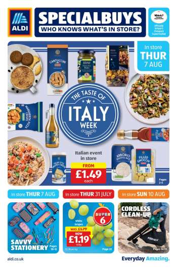 Aldi offer  - 31/07/2025 - 13/08/2025.