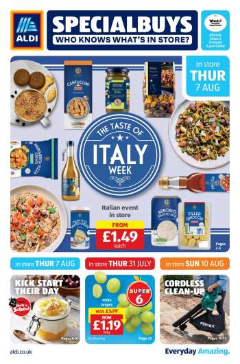 Aldi offer  - 31/07/2025 - 10/08/2025.