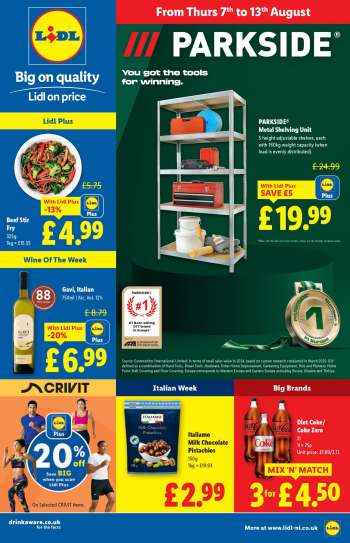 Lidl offer  - 07/08/2025 - 13/08/2025.