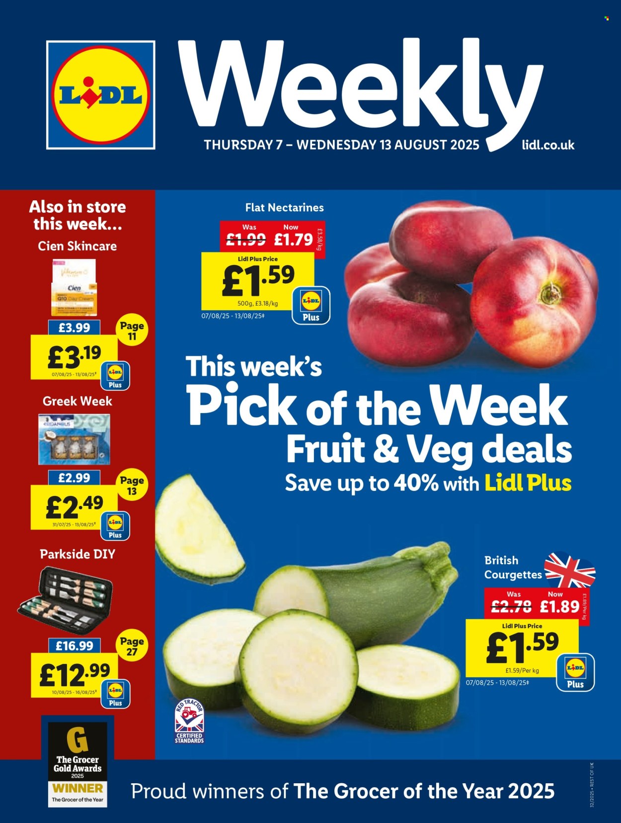Lidl offer - 07/08/2025 - 13/08/2025. Page 1