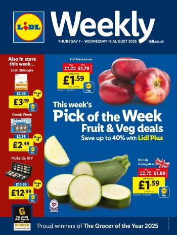 Lidl offer  - 07/08/2025 - 13/08/2025.