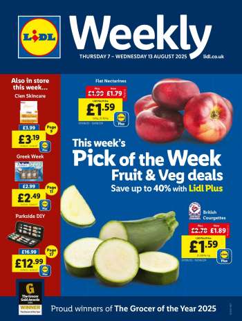 Lidl offer  - 07/08/2025 - 13/08/2025.