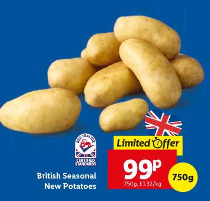 British Seasonal New Potatoes