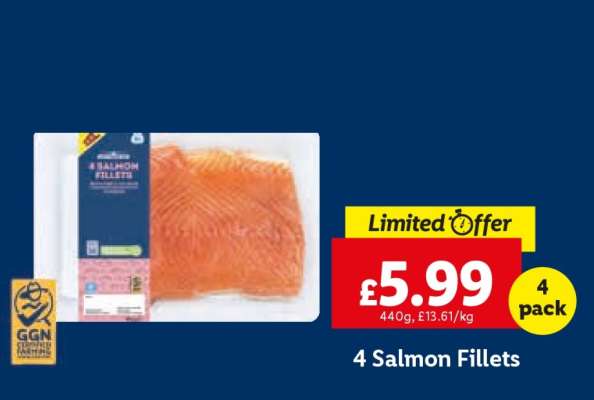 4 Salmon Fillets
