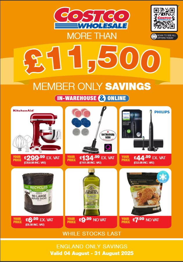 Costco offer - 04/08/2025 - 31/08/2025. Page 1