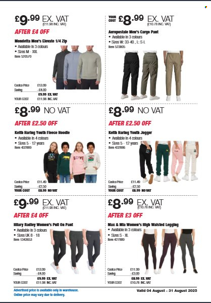 Costco offer - 04/08/2025 - 31/08/2025. Page 9