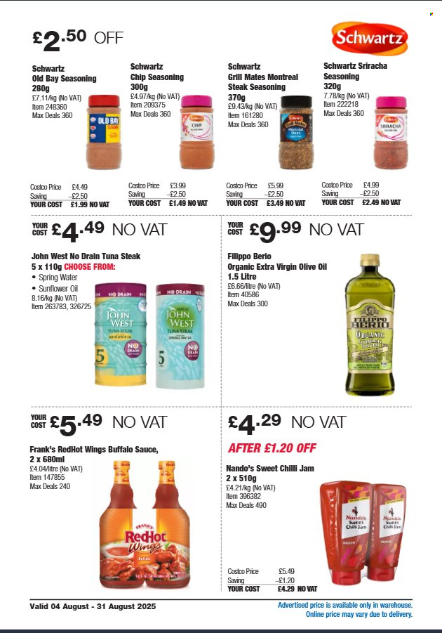 Costco offer - 04/08/2025 - 31/08/2025. Page 10