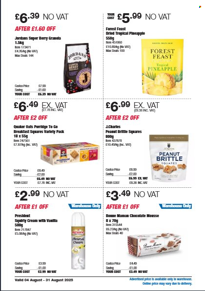 Costco offer - 04/08/2025 - 31/08/2025. Page 16