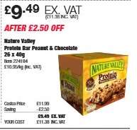 Nature Valley Protein Bar Peanut & Chocolate 26 x 40g