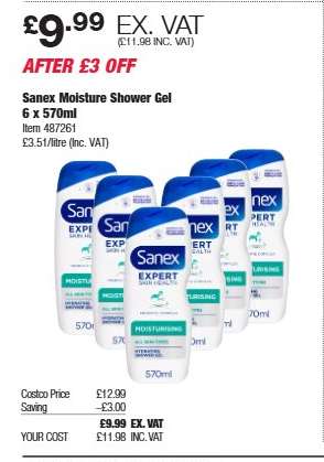 Sanex Moisture Shower Gel