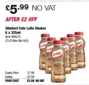 Slimfast Cafe Latte Shakes